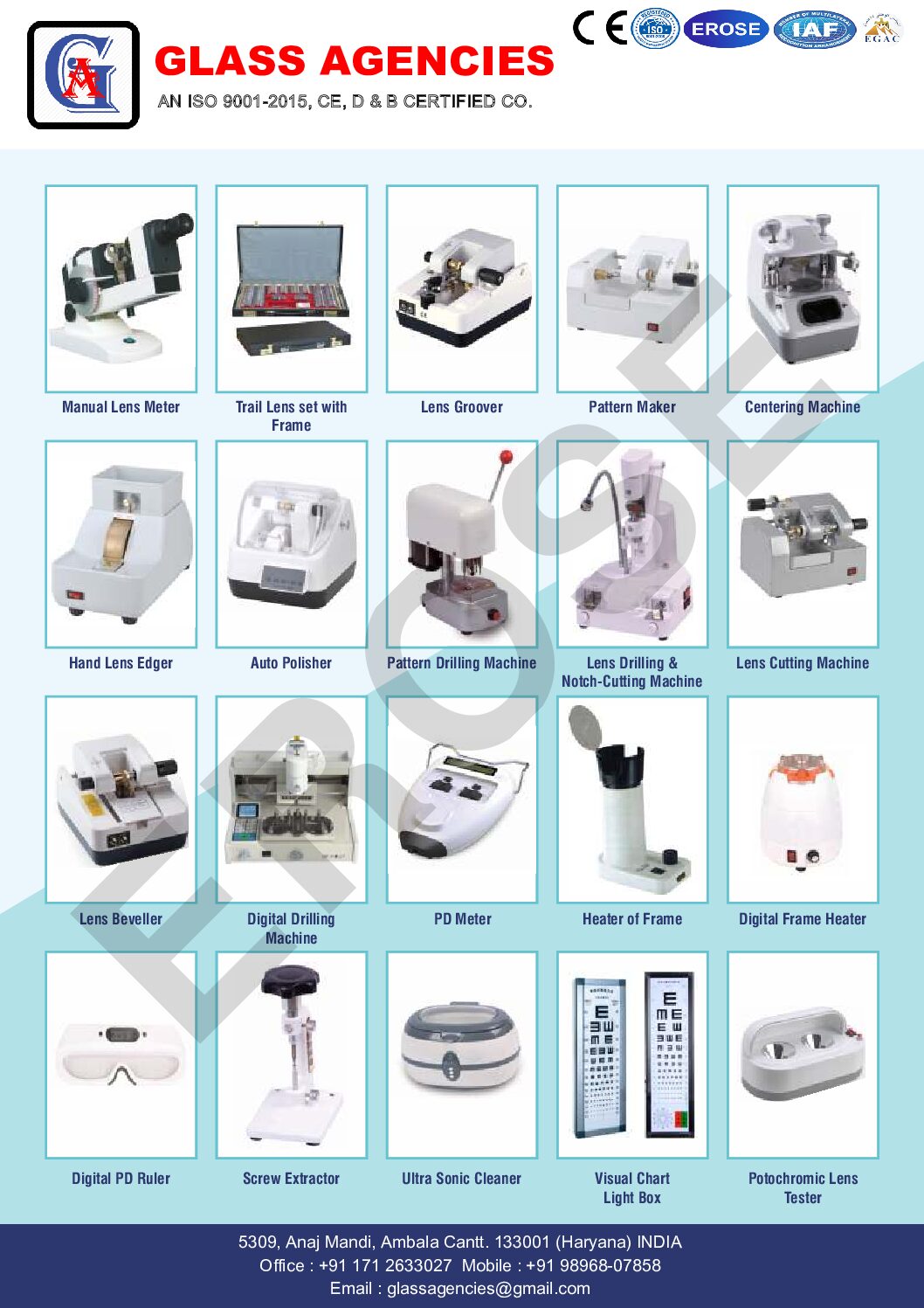 Ophthalmic Equipments